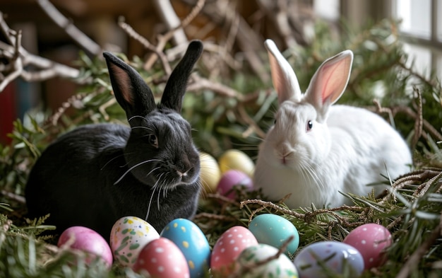 Free photo close up on easter bunny