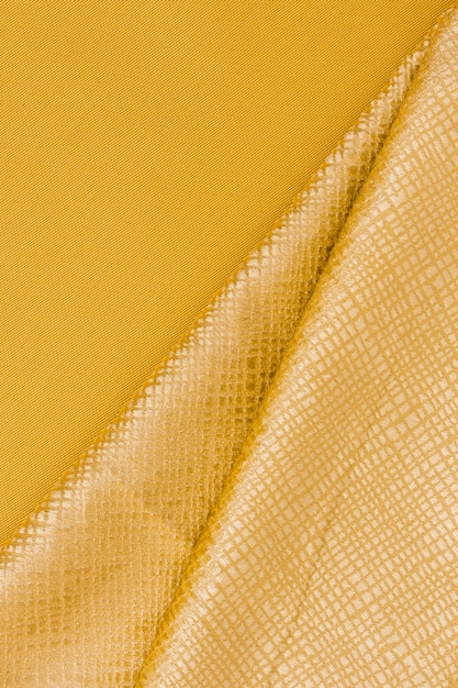 Close-up elegant golden material