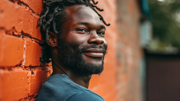 Close up on excited person portrait