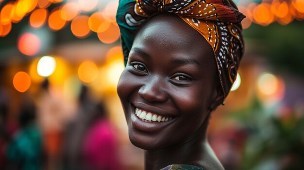 Close up on excited person portrait