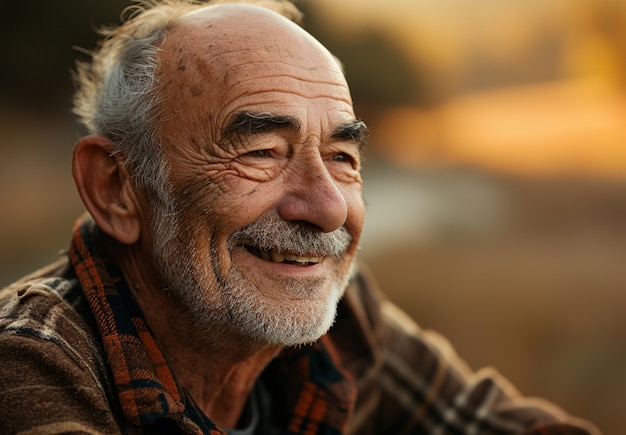 Free photo close up on excited person portrait