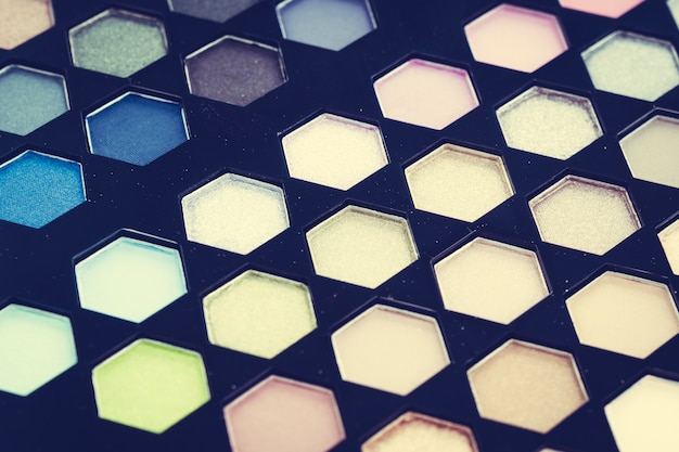 Close up eye shadow cosmetic