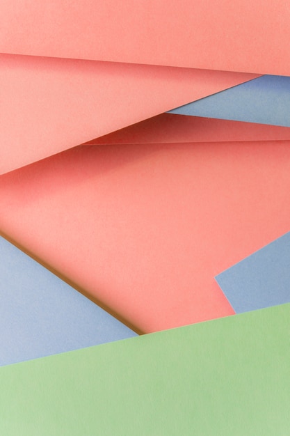 Close-up of fashionable pastel colored paper backdrop