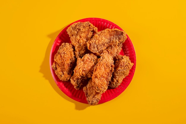 Close up on fast food still life