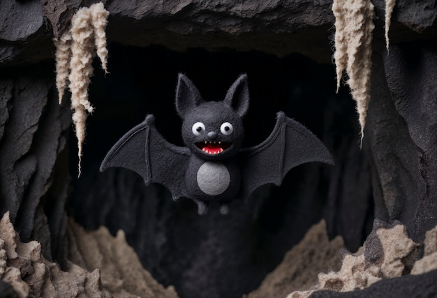 Free photo close up on felt animal