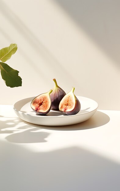 Free photo close up on figs seasonal fruit for winter