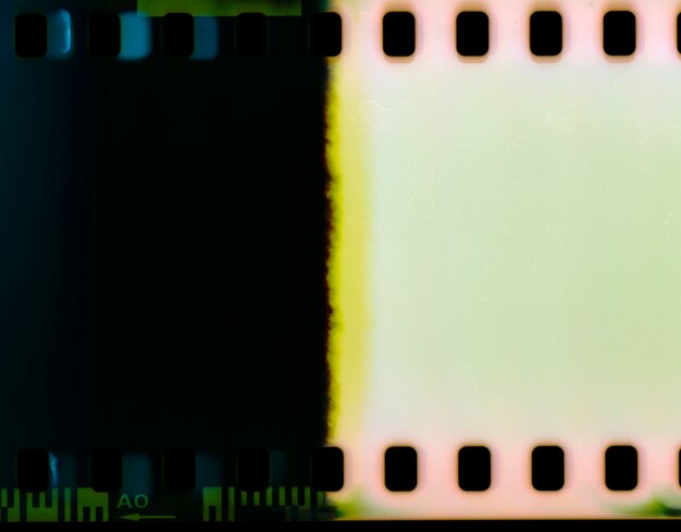 close up on film texture details