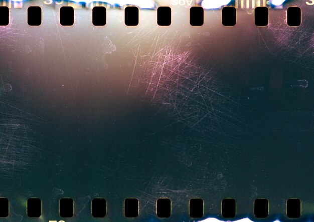 Close up on film texture details