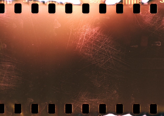 Close up on film texture details