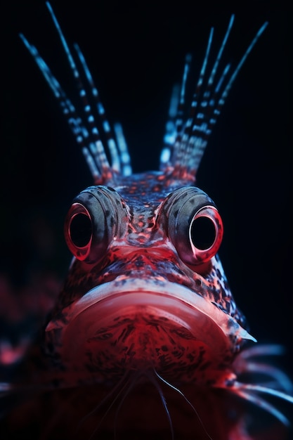 Foto gratuita prossimo piano dei pesci sott'acqua