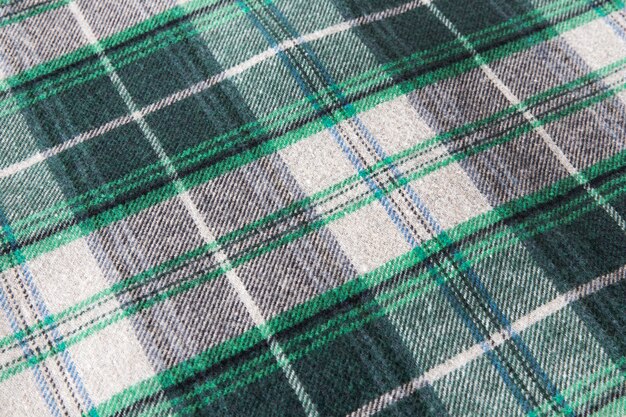 Close up on flannel shirt detail