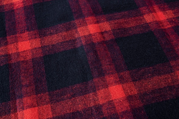 Free photo close up on flannel shirt detail