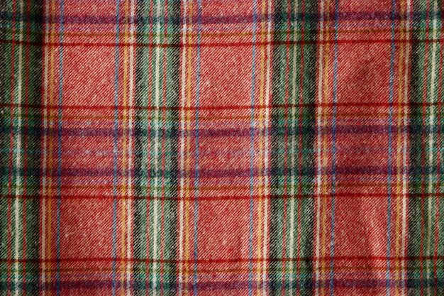 Free Photo close up on flannel shirt detail