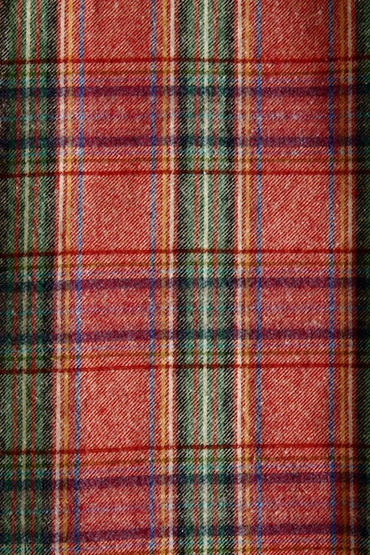 Close up on flannel shirt detail