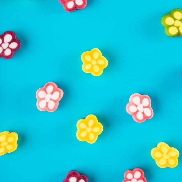 Крупным планом цветочные конфеты