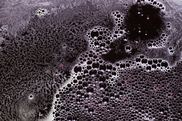 Close-up foam bubbles