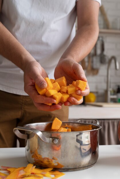 Close up on food preservation method