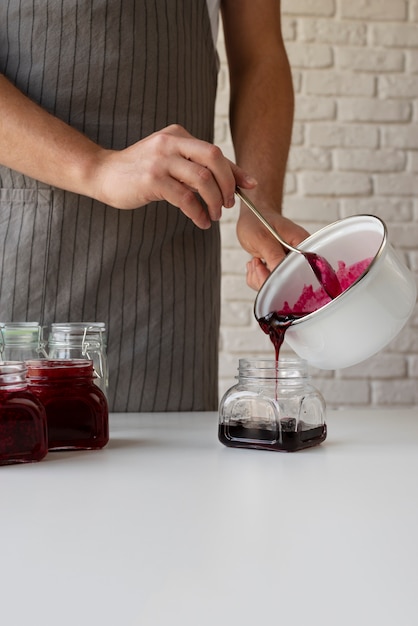 Close up on food preservation method