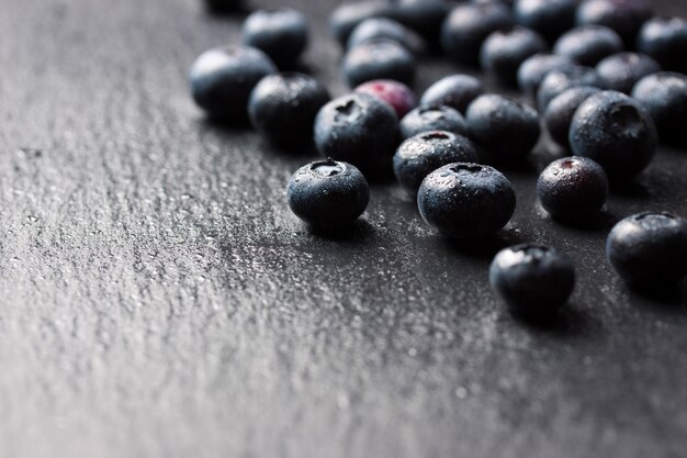Close-up of fresh blueberries