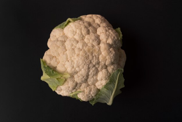 Close up of a fresh cauliflower isolated