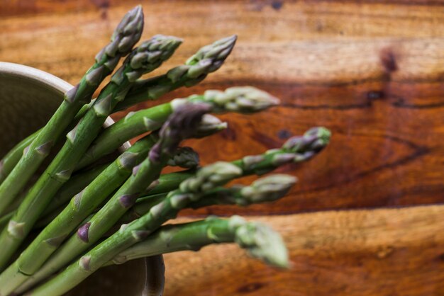Close-up of fresh green asparagus