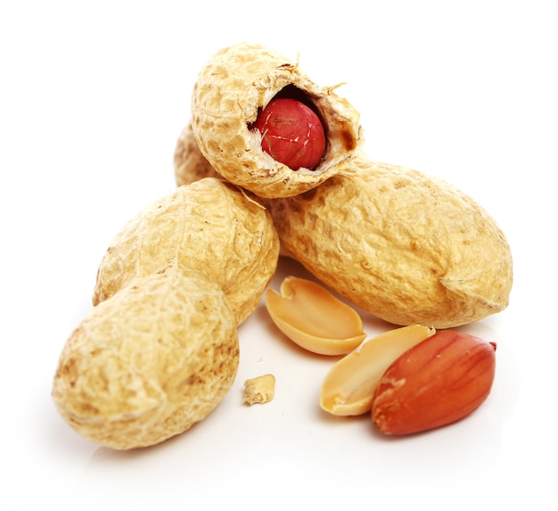 Close up of fresh peanuts