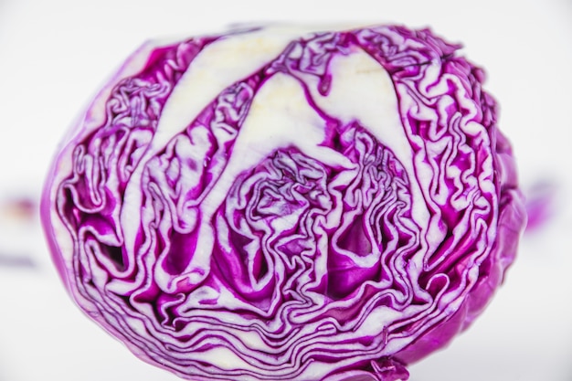 Close-up of fresh purple cabbage