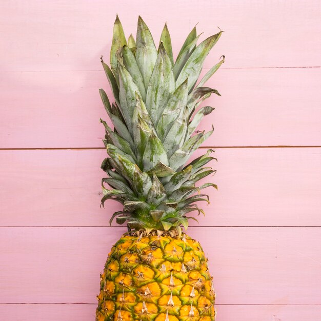 Close-up fresh ripe pineapple