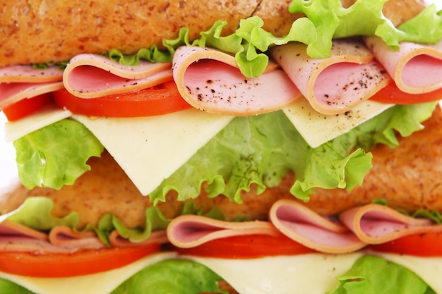 Close up of fresh sandwich