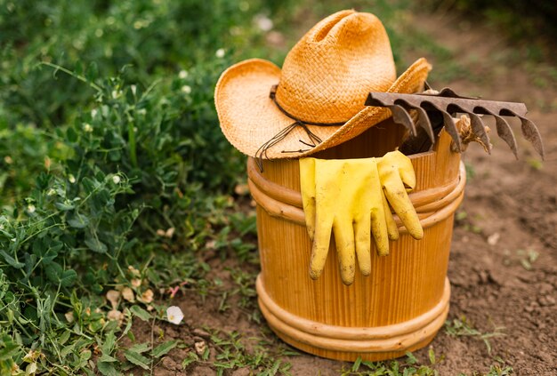 Close-up gardening accesories