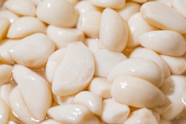 Close-up of garlic cloves