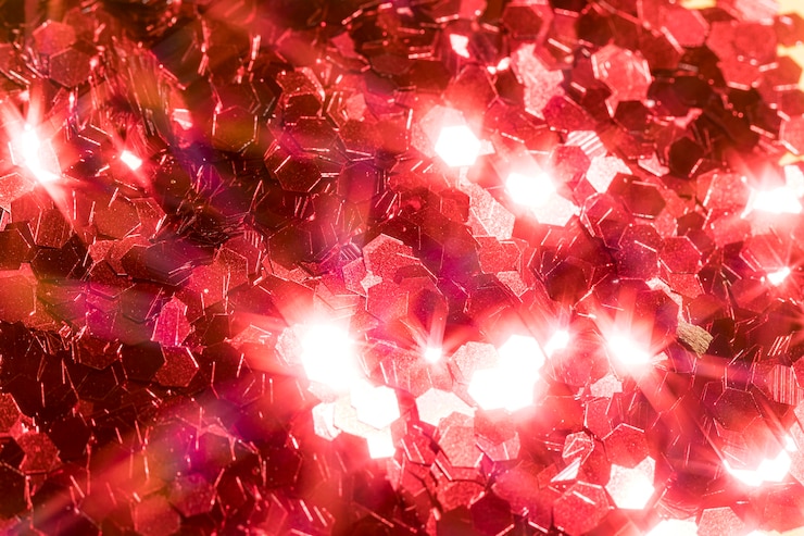 Free Photo close up on glitter decoration detail