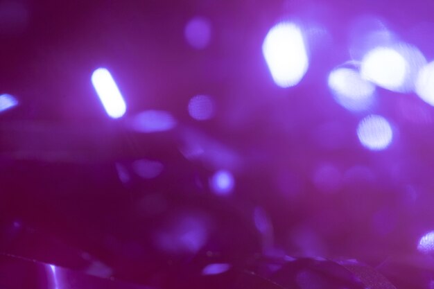 Close up on glittering lights