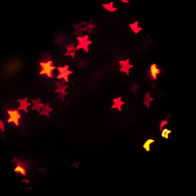 Free photo close-up glowing stars