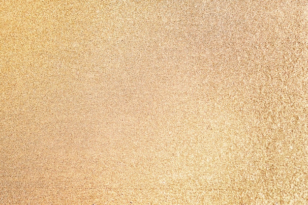 Close up of golden glitter textured background
