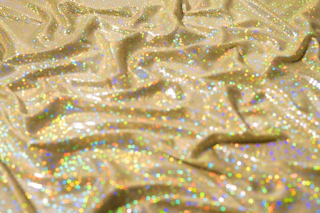 Free Photo close up on golden sparks and glitter