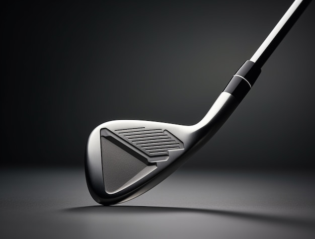 Close up on golf club