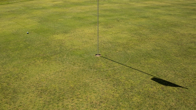 Close-up of a golf hole. Bali. Indonesia.