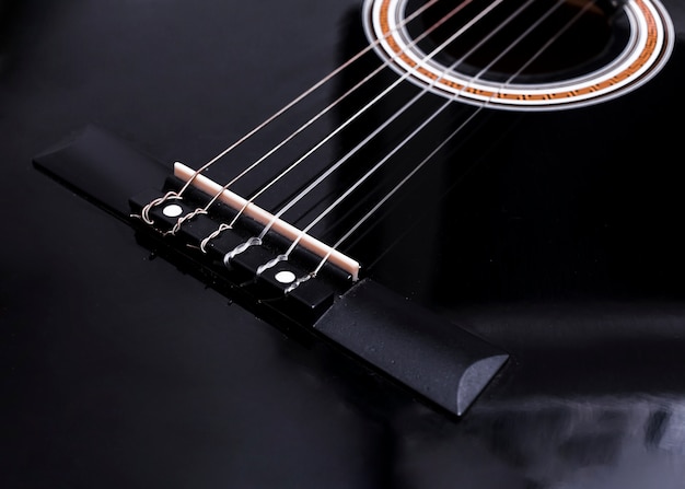 Close up of a guitar