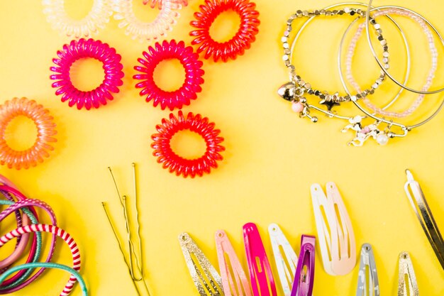 Close-up hair accessories