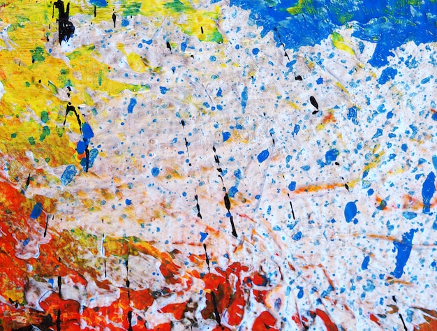 乱雑な芸術的絵画の背景の高角度のビュー プレミアム写真 乱雑な芸術的絵画の背景の高角度のビュー プレミアム写真