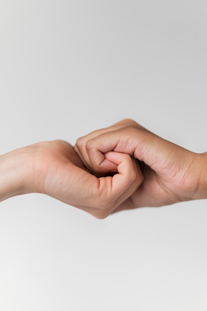 Close up hand holding