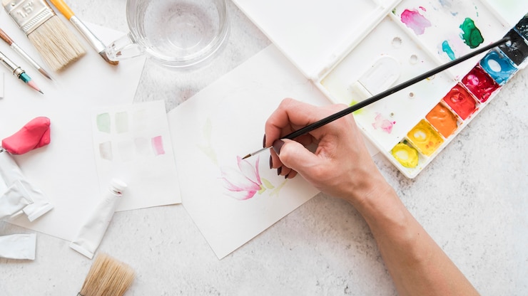 無料Photo ブラシで手の絵をクローズアップ