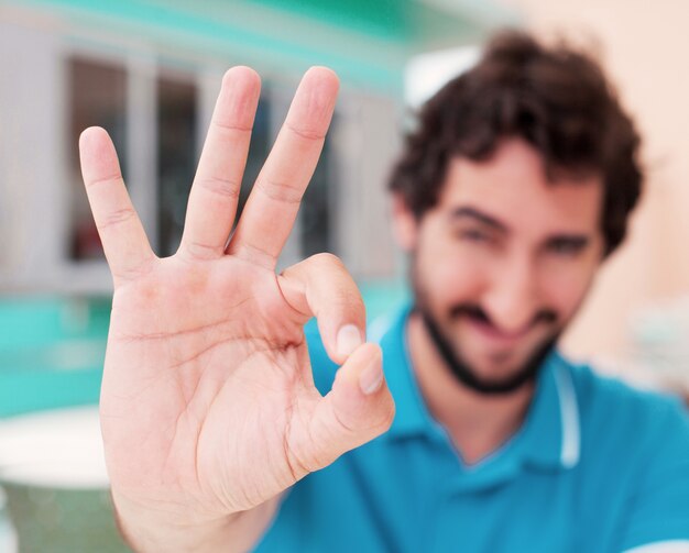 Close-up of hand with perfect gesture