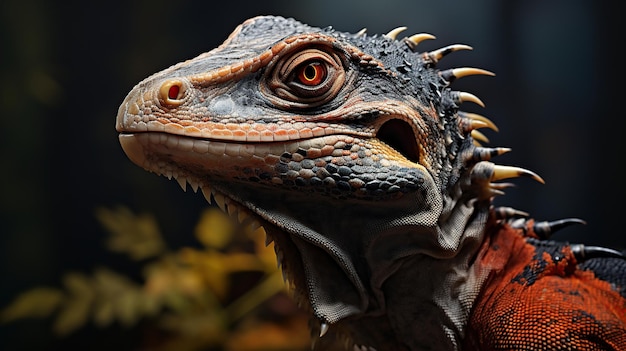 Close up of the head of a rednecked