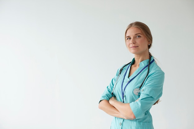 Free photo close up on health worker