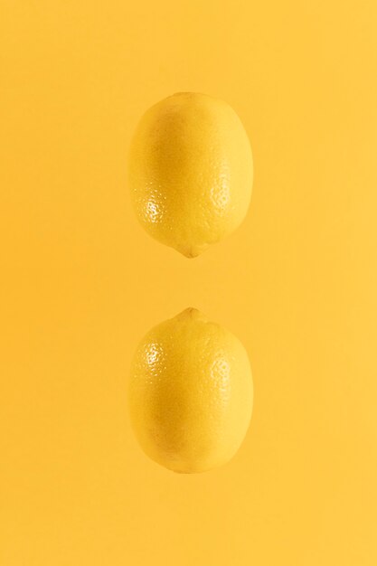 근접 건강 한 유기농 레몬