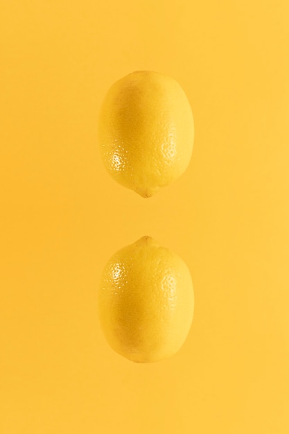 Close-up healthy organic lemons