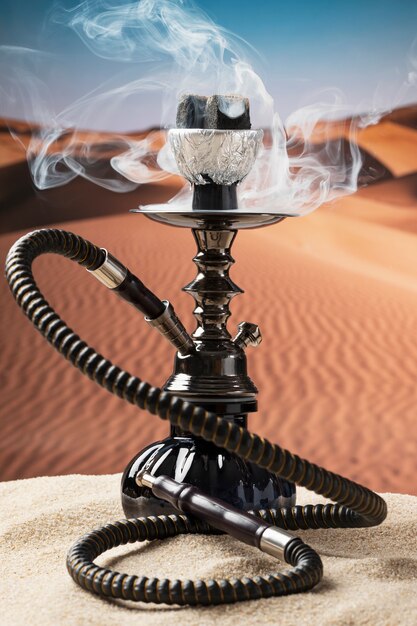 Close up on hookah for vaping