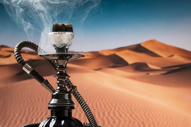 Free photo close up on hookah for vaping